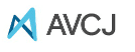 Logo of AVCJ with stylized blue and gray letters.